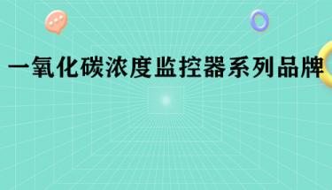 一氧化碳濃度監控器系列品牌